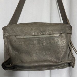 HOBO Charcoal Leather Shoulder Bag